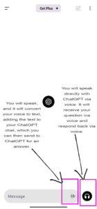 how to use voice option on chatgpt